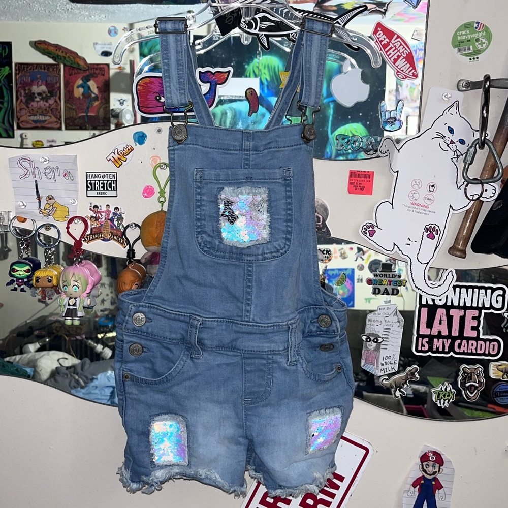Girls size 7 Short Tails overalls good condition